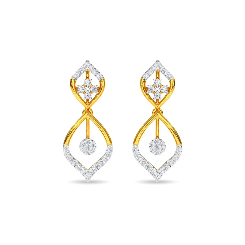 gemstone drop earrings for women-Delvina Earring