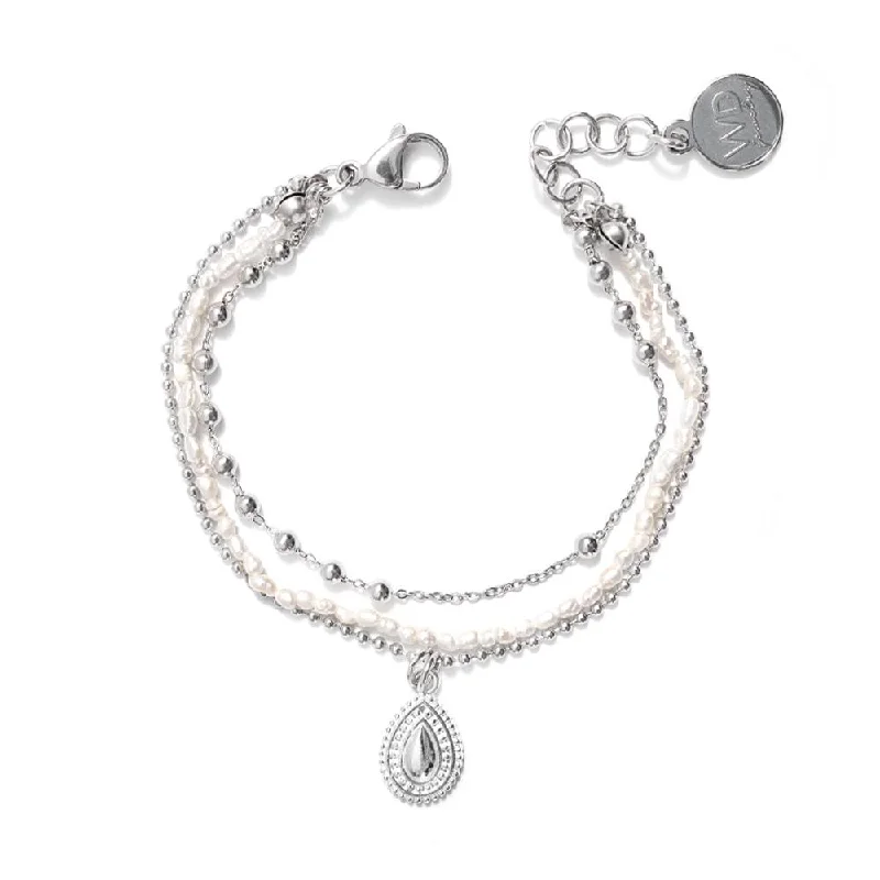 minimalist bracelets for women-Silver Plated Colette Bracelet