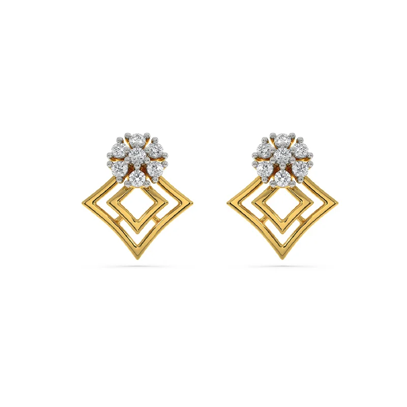 diamond dangle earrings for women-Ciutallea Earring