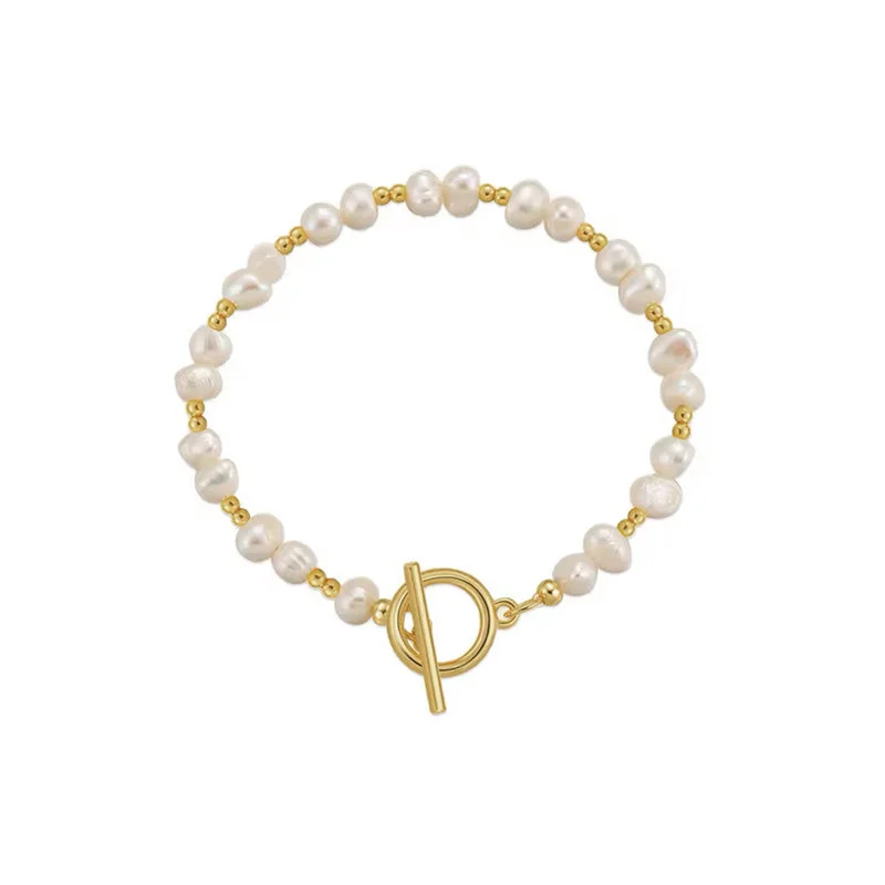 adjustable bracelets for women-Corsica Pearl Bracelet