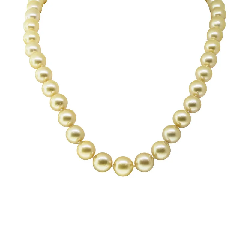 pendant necklaces for women-Deja Vu 18ct Yellow Gold South Sea Pearl Strand