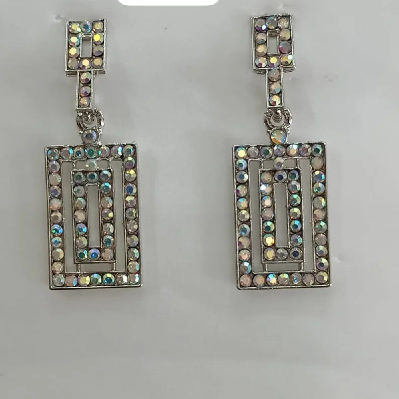 classic hoop earrings for women-Khushboo Jewellers Austrian Stone Dangler Earrings