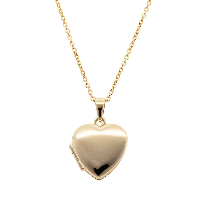 cross necklaces for women-9ct Yellow Gold Heart Locket