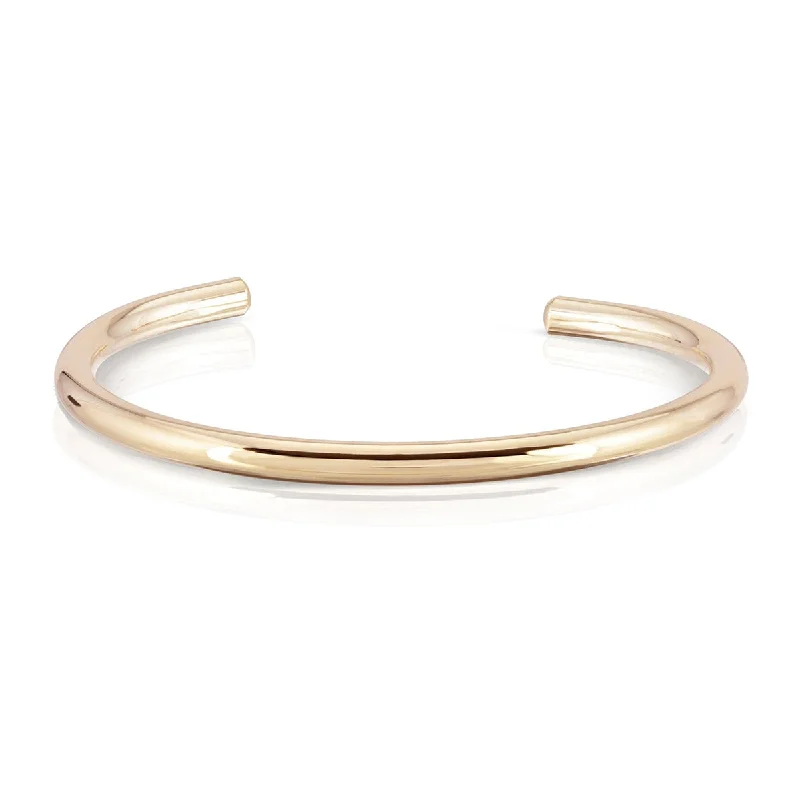 personalized bangles for women-Simple Round Cuff