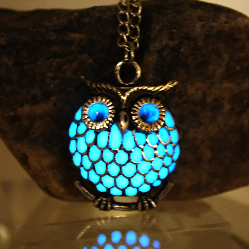 star necklaces for women-Luminous Glow In  The Dark Owl Necklace - Perfect Gift