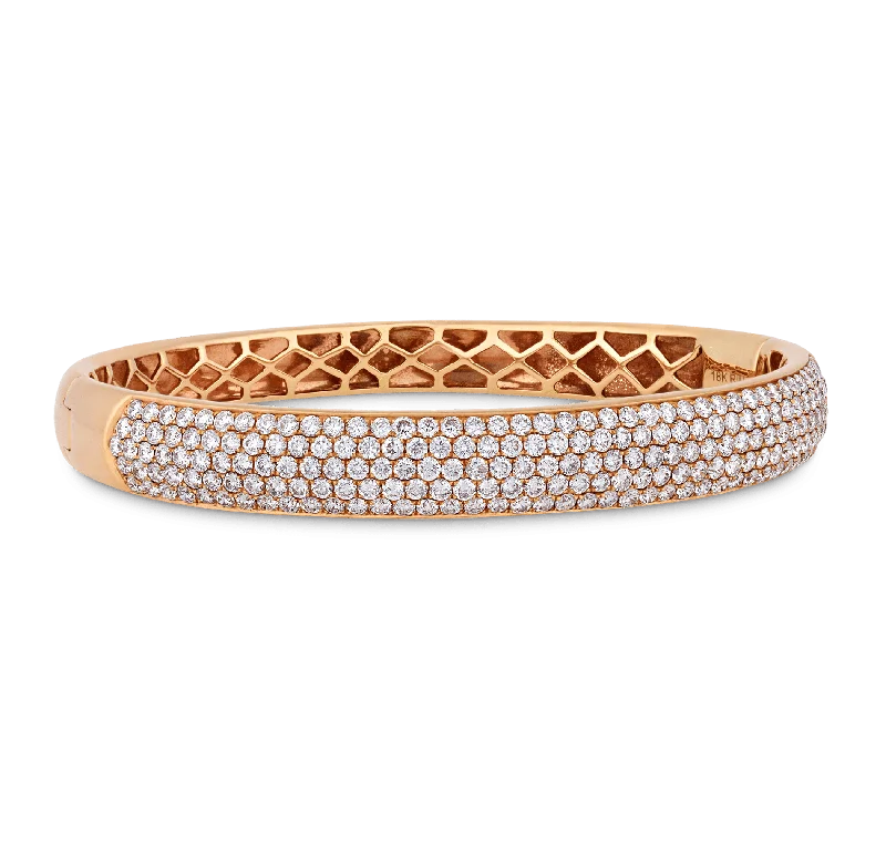 diamond bangles for women-Diamond Bracelet, 5.50 carats