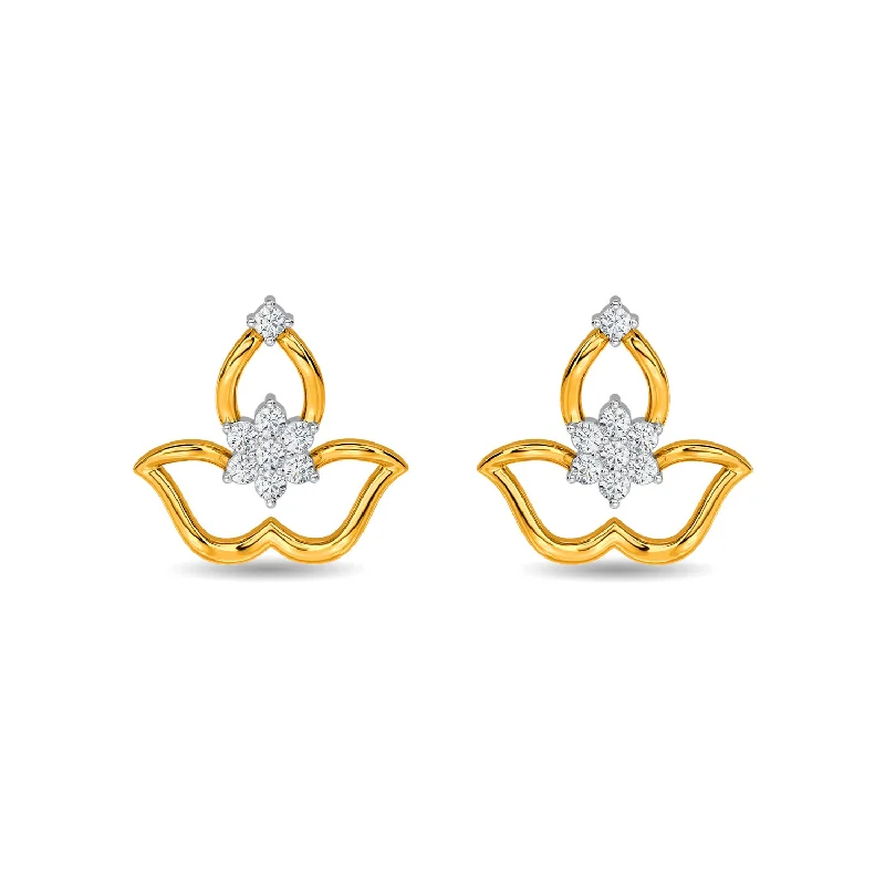 diamond stud earrings for women-Lani Earring