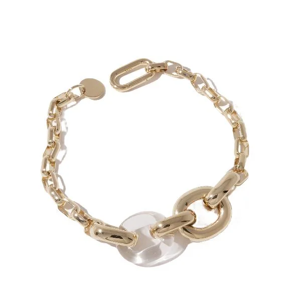 stylish charm bracelets for women-Loop Chain Bracelet