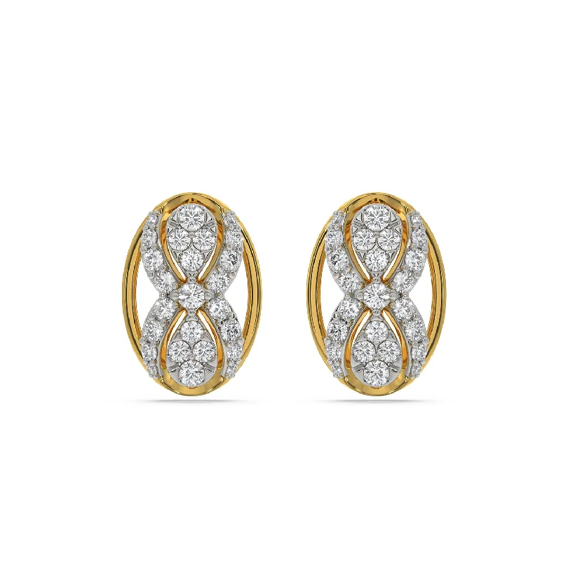 stud earrings for women-Ovalia Earring