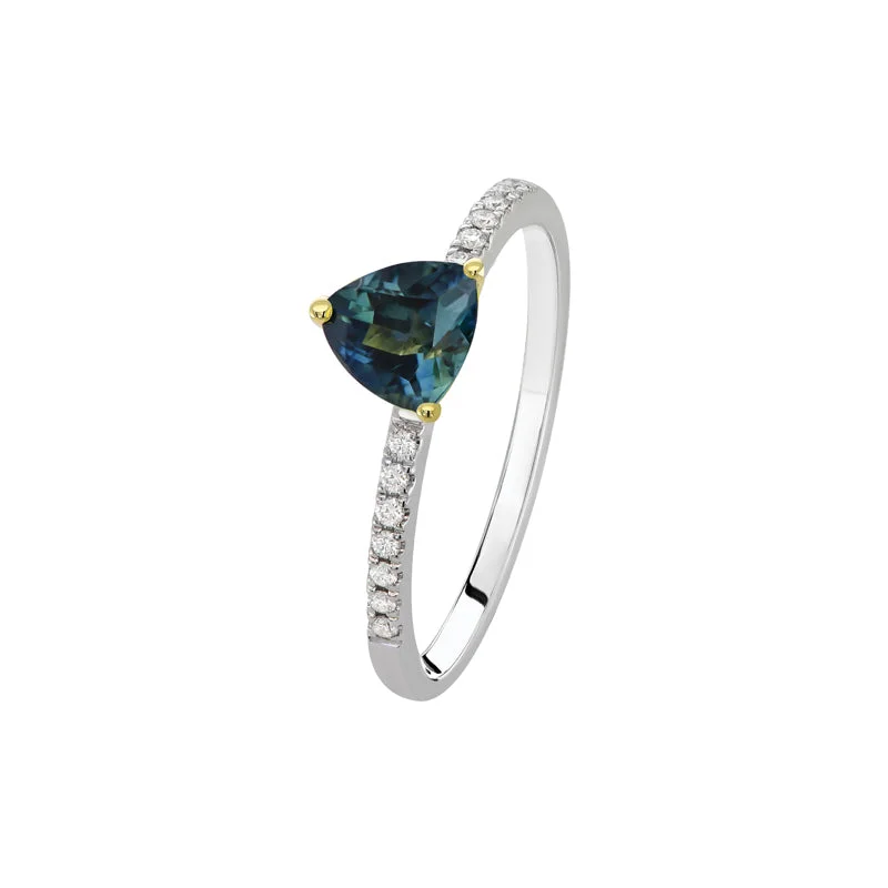 gold wedding bands for women-Sapphire Dreams Amandine Ring