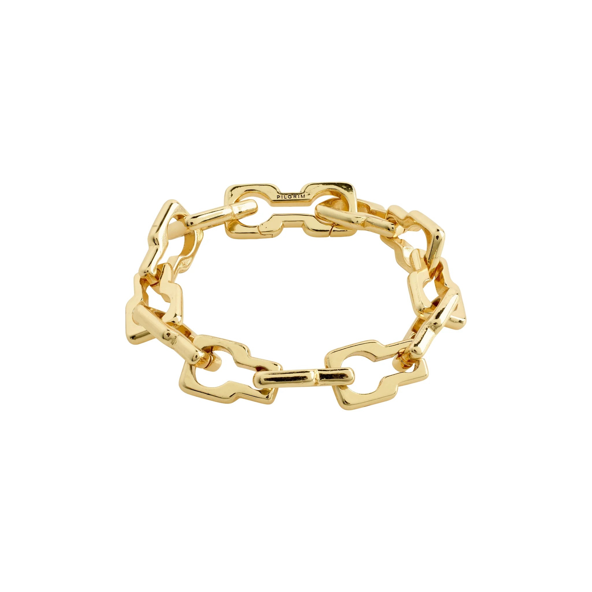 thick bangle bracelets for women-Live Gold Plated Bracelet