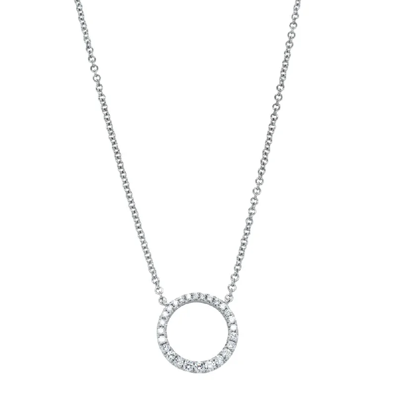 pearl necklaces for women-18ct White Gold Diamond Aelia Pendant