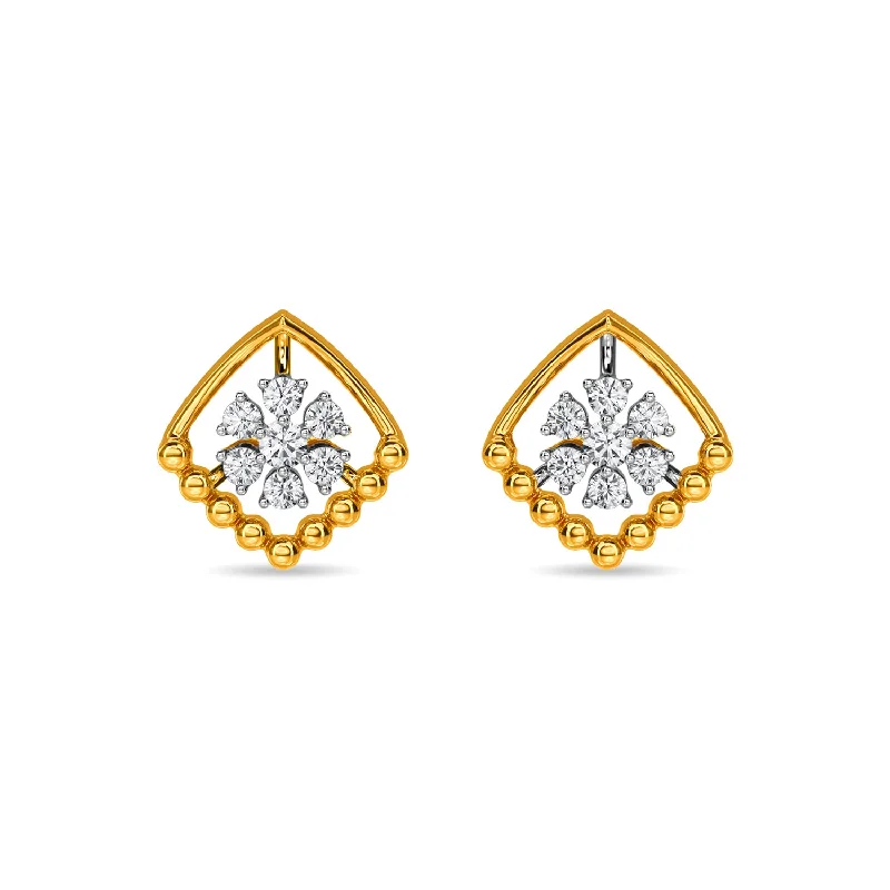 gold drop earrings for women-Midilline Earring