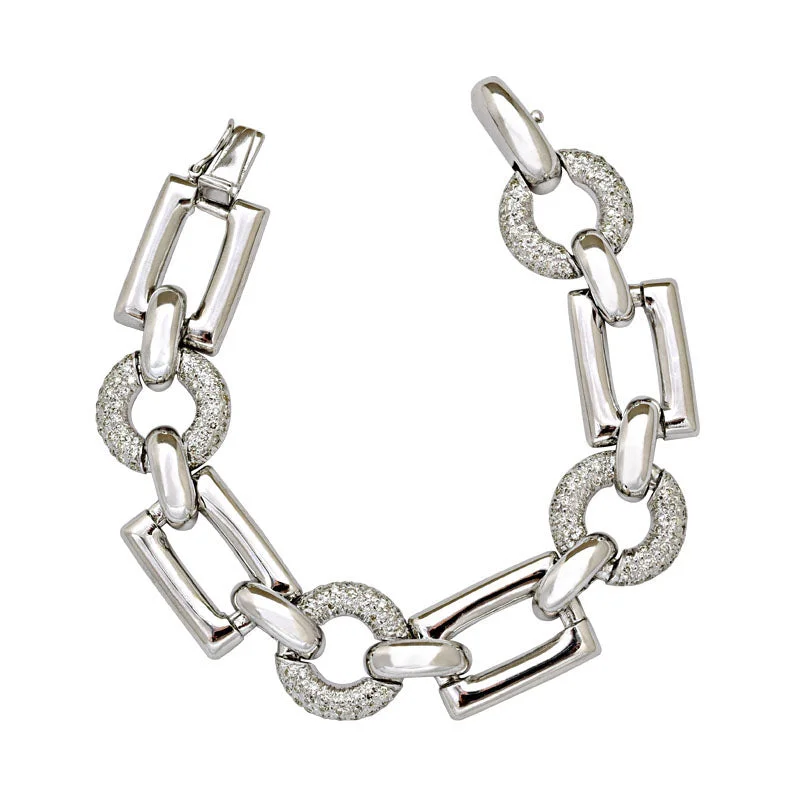 sterling silver bracelets for women-Bracelet- Diamond