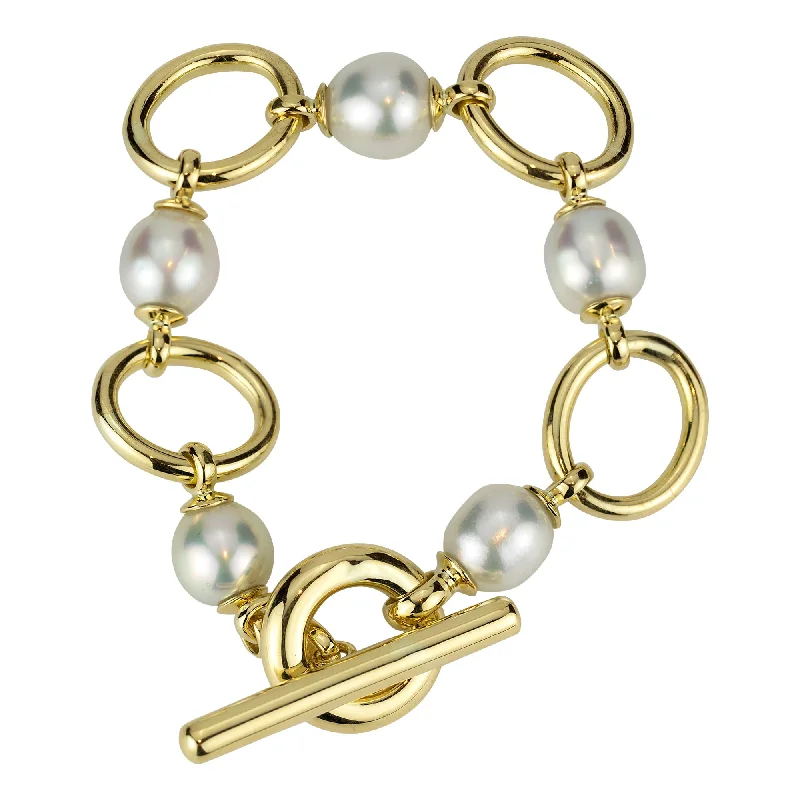 pearl bracelets for women-Toggle Bracelet - South Sea Pearl