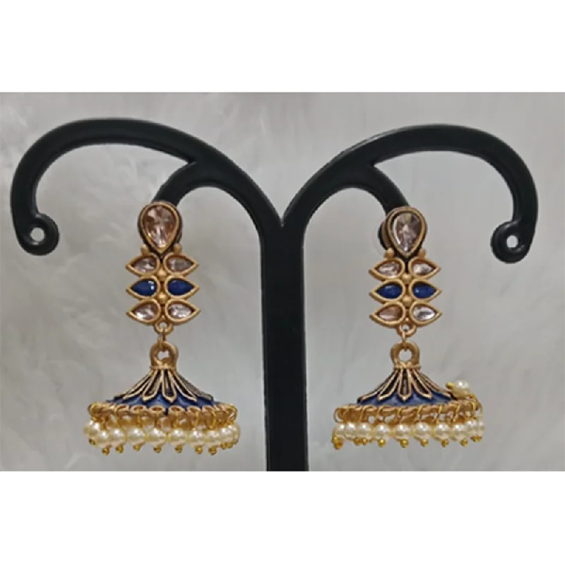 sparkly earrings for women-Infinity Jewels Gold Plated Jhumki Earrings