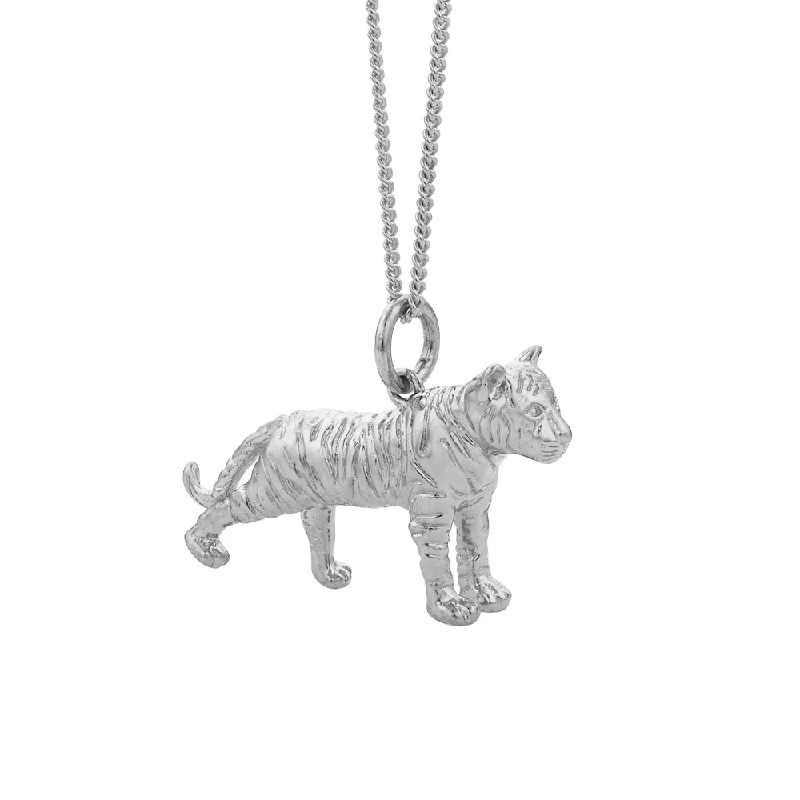 celebrity-style necklaces for women-Karen Walker Lunar Tiger Necklace - Sterling Silver