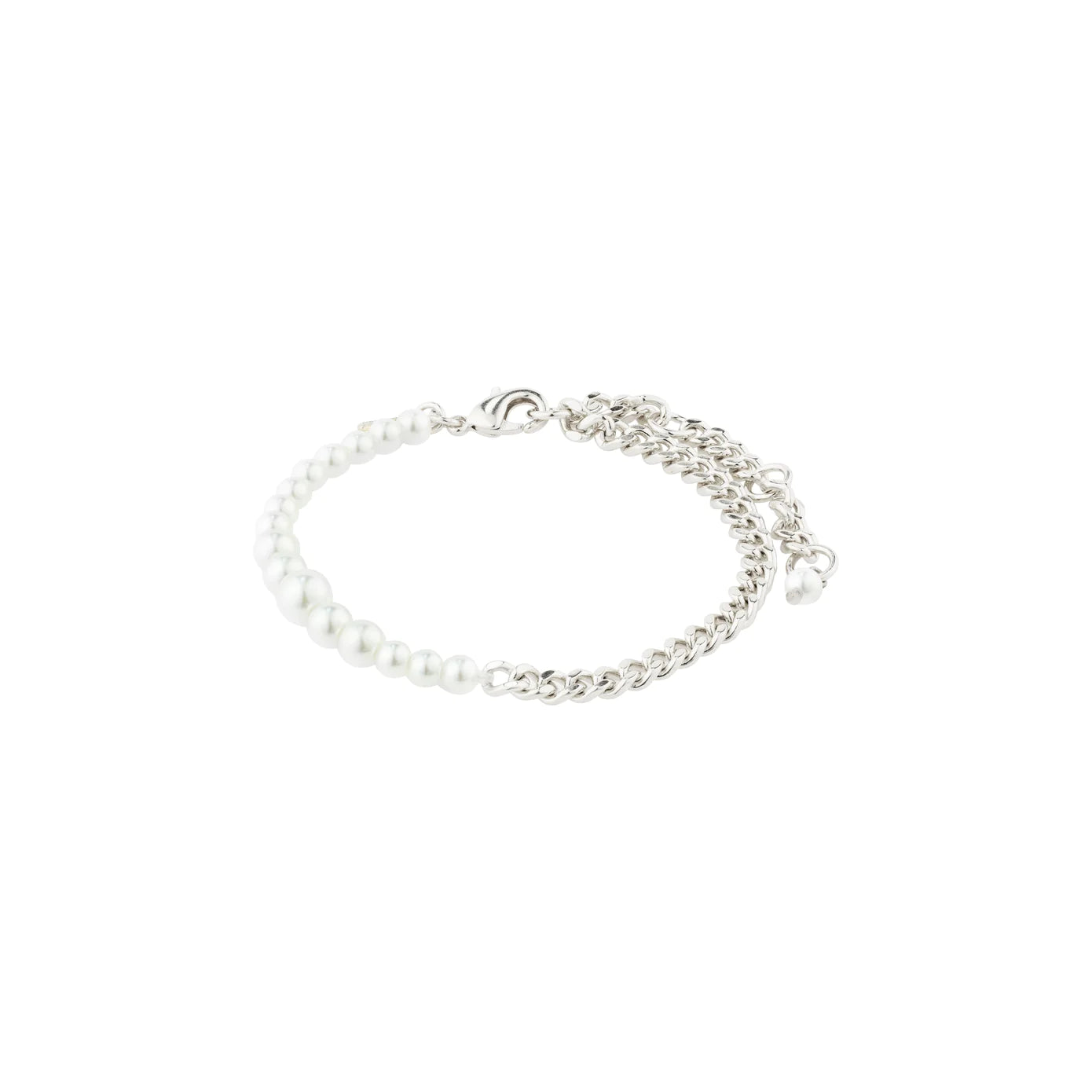 luxury bracelets for women-Relando Silver Plated Pearl Bracelet