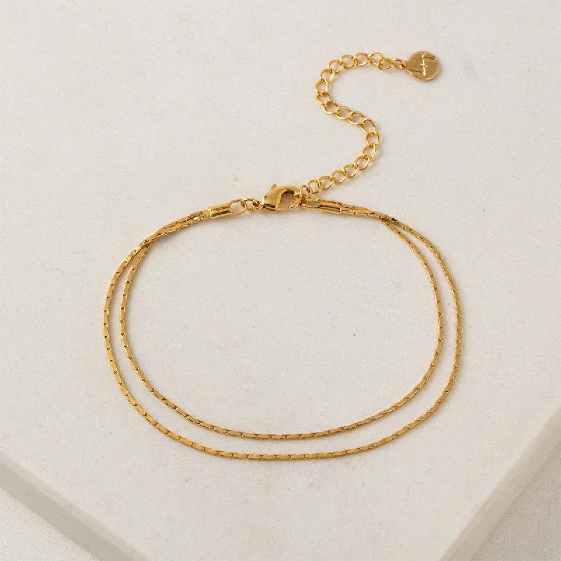 friendship bracelets for women-Gold Plated Dion Bracelet