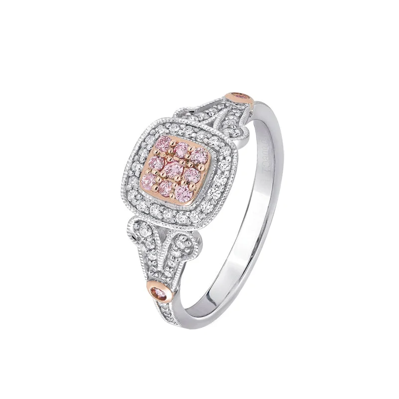 wedding band sets for women-Blush Eureka Ring