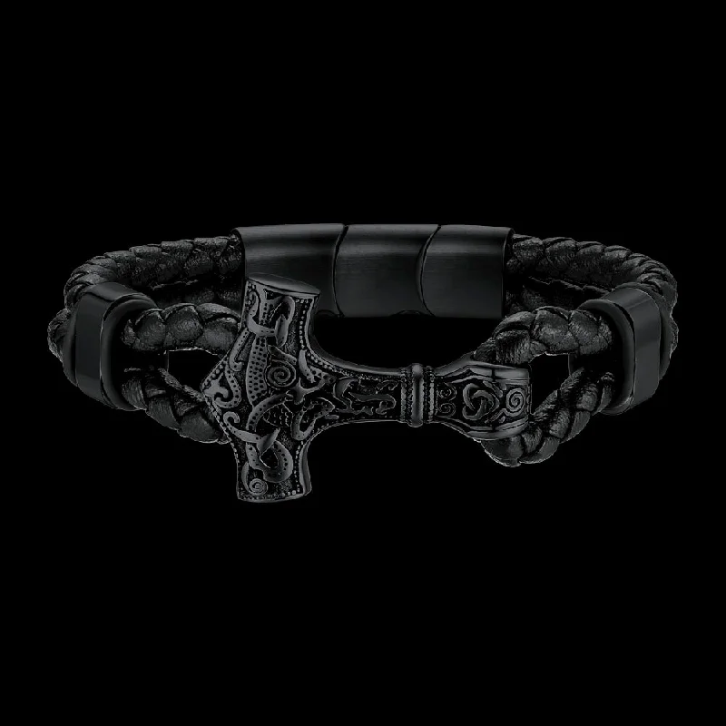 Mjolnir Bracelet-Black Plated