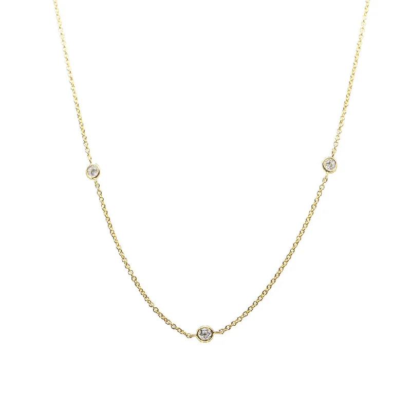 cross necklaces for women-18ct Yellow Gold .56ct Diamond Chakra Necklace