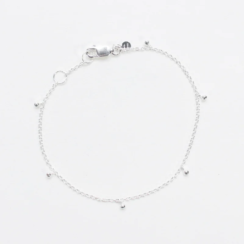 fitness bangles for women-Silver Drops Bracelet