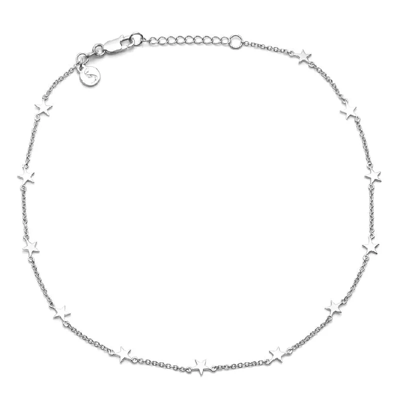 elegant necklaces for women-Stolen Girlfriends Club Stolen Star Choker - Sterling Silver