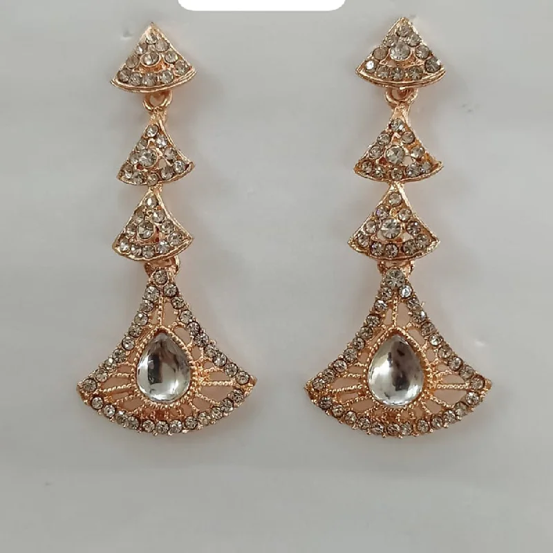 diamond hoop earrings for women-Khushboo Jewellers Austrian Stone Dangler Earrings