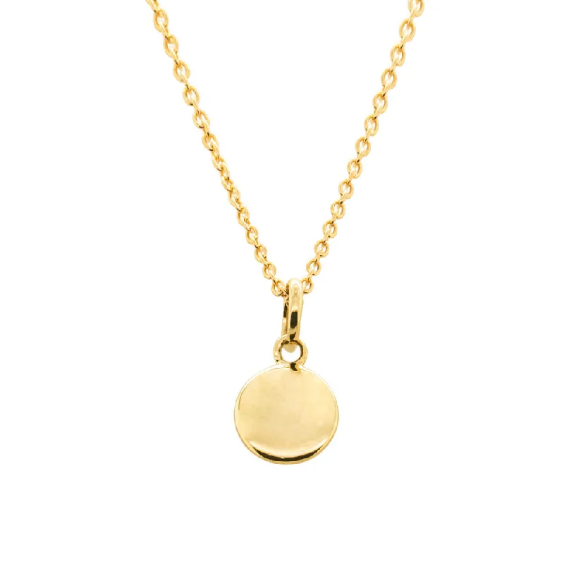 unique gold necklaces for women-9ct Yellow Gold Mini Pebble Pendant