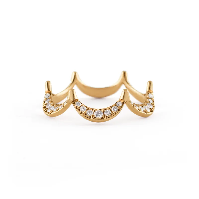 gold rings for women-Jado Crown - Sunshine Solo