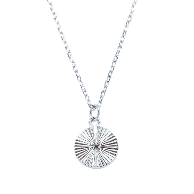 initial necklaces for women-Sterling Silver Mini Reflections Pendant