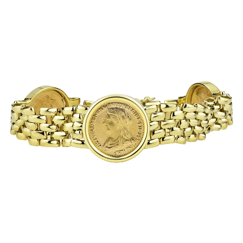 elegant bangle bracelets for women-Bracelet - Gold