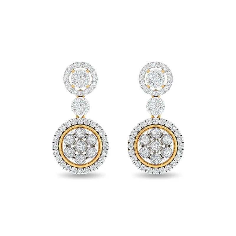 engraved earrings for women-Radiance Dangles