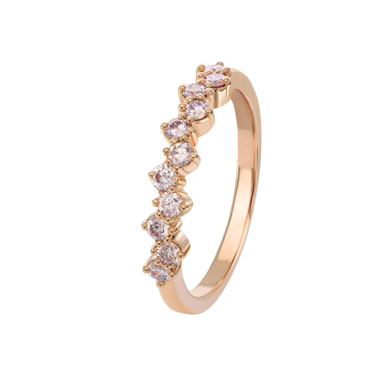 multi-stone rings for women-Blush Harmony Ring