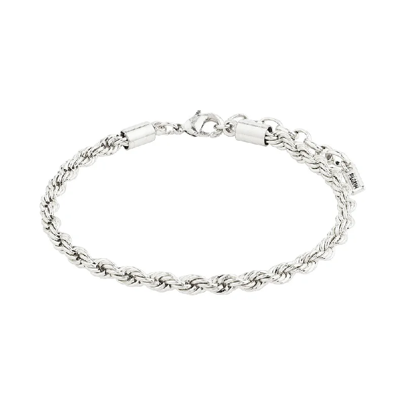 statement bracelets for women-Pam Silver Plated Bracelet