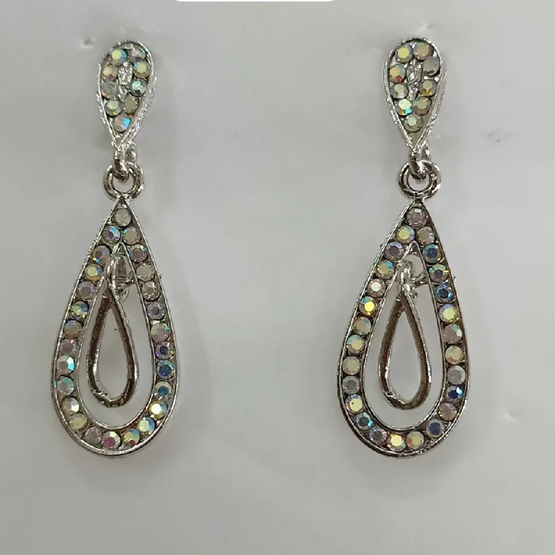 chic earrings for women-Khushboo Jewellers Austrian Stone Dangler Earrings