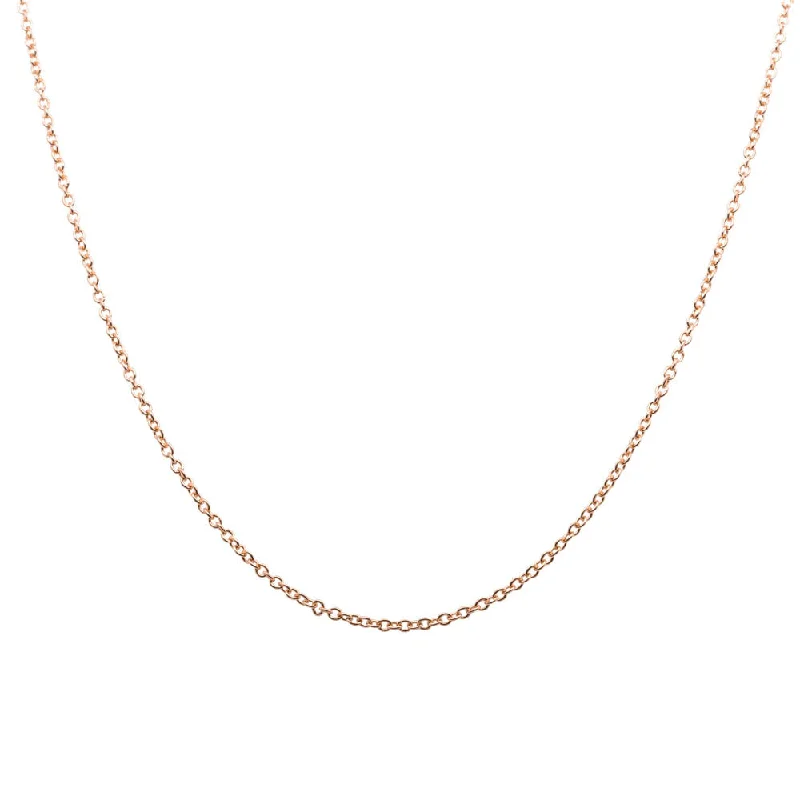 fine gold necklaces for women-9ct Rose Gold Cable Chain