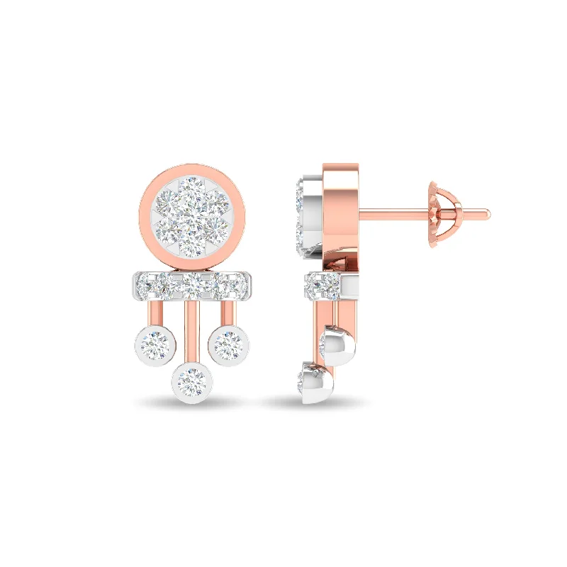 diamond stud earrings for women-Bliss Drops