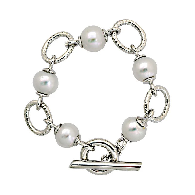 gemstone bracelets for women-Toggle Bracelet-South Sea Pearl