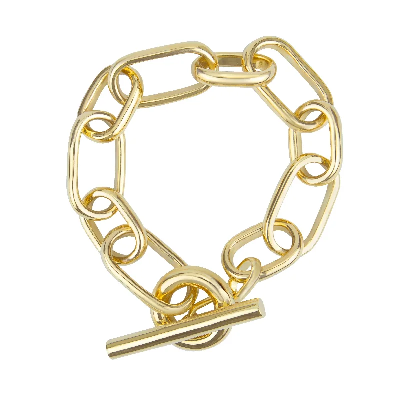 statement bracelets for women-Bracelet - Gold