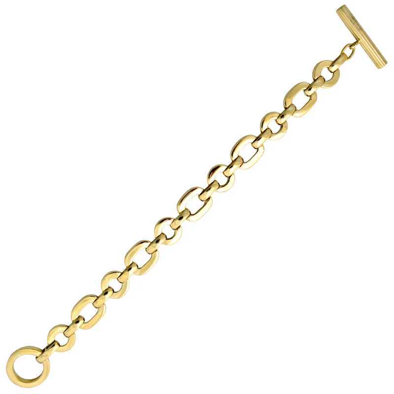 bangle bracelets for women-Toggle Bracelet - Gold