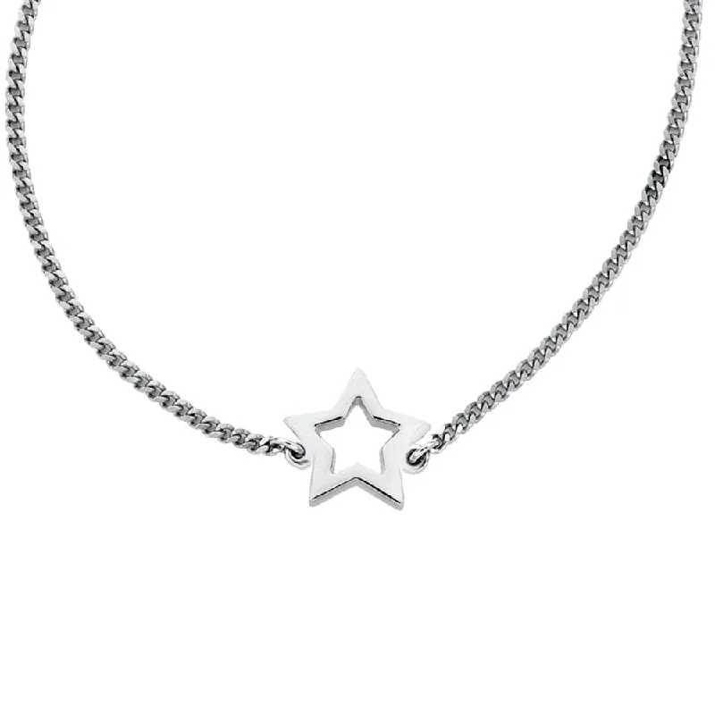 gemstone drop necklaces for women-Karen Walker Mini Star Necklace - Sterling Silver